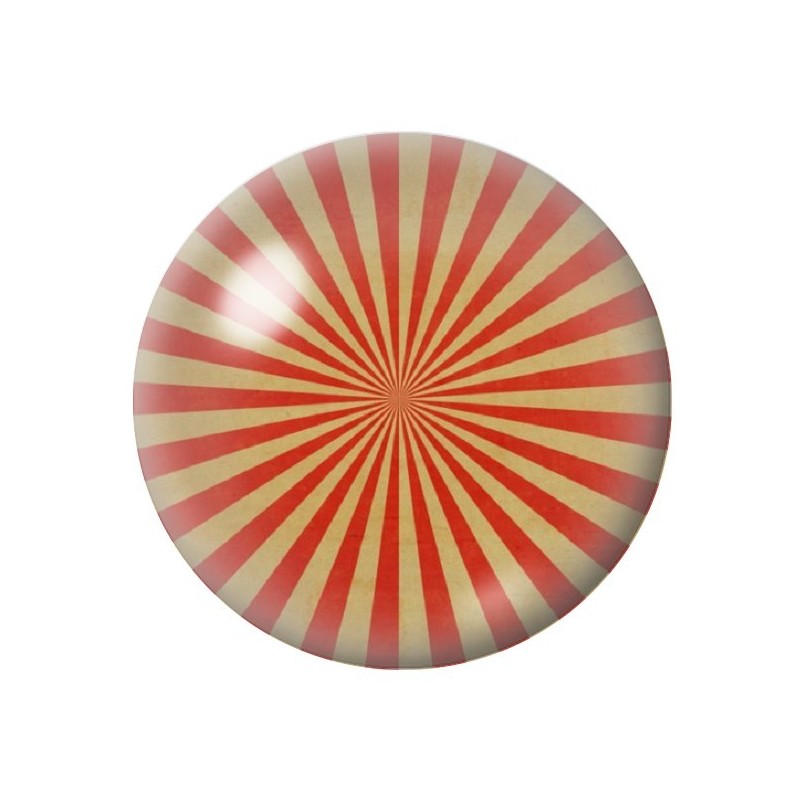 Cabochon en Verre Illustré Chapiteau Rétro 12 à 25mm