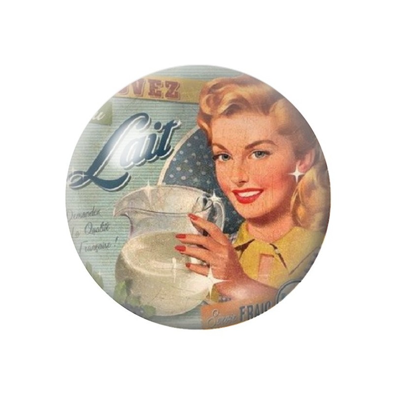 Cabochon en Verre Illustré Pub Rétro 12 à 25mm