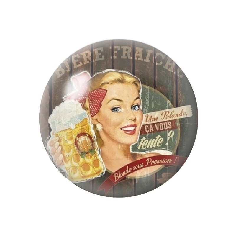 Cabochon en Verre Illustré Pub Rétro 12 à 25mm