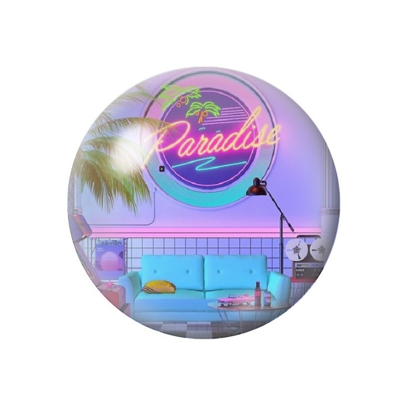 Cabochon en Verre Illustré Déco Rétro 12 à 25mm