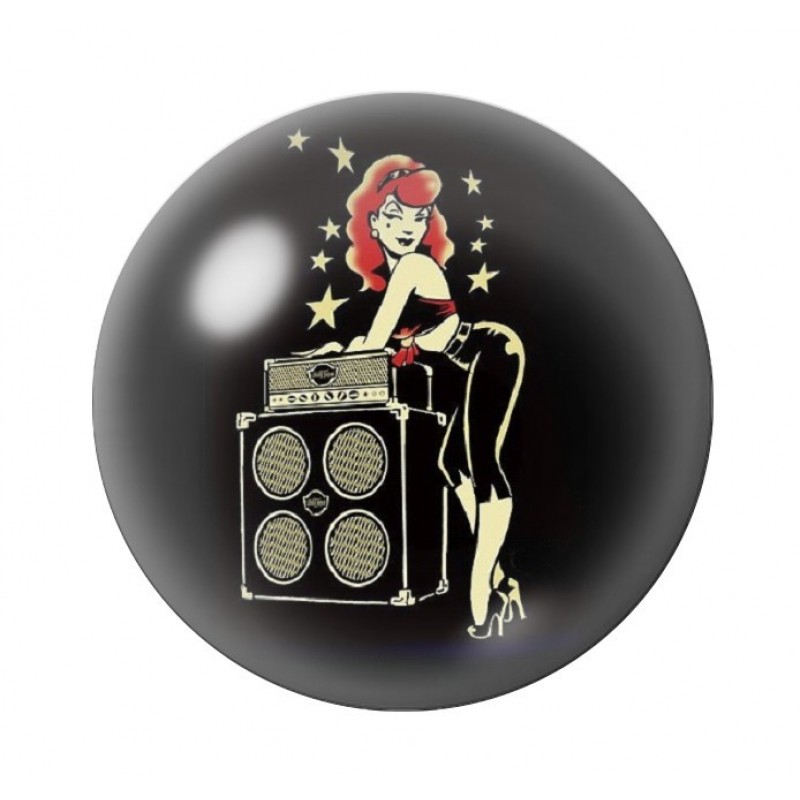 Cabochon en Verre Illustré Pin-up Rétro 12 à 25mm