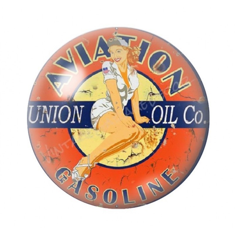 Cabochon en Verre Illustré Pin-up Rétro 12 à 25mm