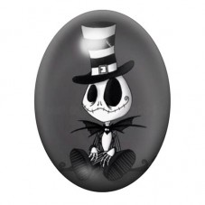 Cabochon en Verre Illustré Jack Gothique 13x18, 18x25 ou 30x40mm pour la Création de Bijoux Fantaisie - DIY