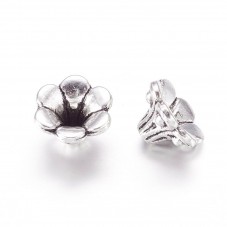 5 Coupelles Calottes pour Perles Cône Argenté 10x6mm