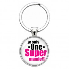 Porte-clé en Verre "Joyeux Noël Maman" Cadeau de Noël Original Tendresse pour la Création de Bijoux Fantaisie - DIY