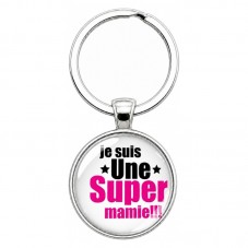Porte-clé en Verre "Joyeux Noël Papa" Cadeau de Noël Original Tendresse pour la Création de Bijoux Fantaisie - DIY