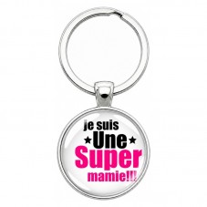 Porte-clé en Verre "Joyeux Noël ma Soeur" Cadeau de Noël Original Tendresse pour la Création de Bijoux Fantaisie - DIY