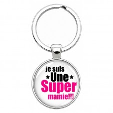 Porte-clé en Verre "Joyeux Noël Tata" Cadeau de Noël Original Tendresse pour la Création de Bijoux Fantaisie - DIY