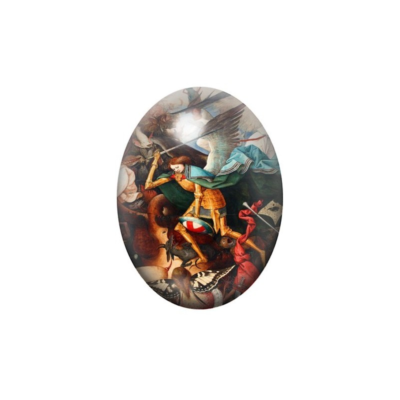 Cabochon en Verre Illustré Peinture Brueghel 13x18, 18x25 ou 30x40mm