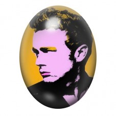 Cabochon en Verre Illustré James Dean Pop Art 13x18, 18x25 ou 30x40mm pour la création de bijoux fantaisie - DIY