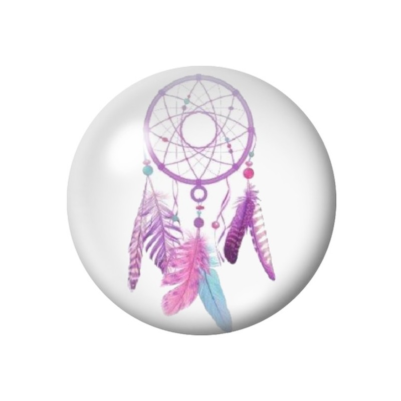 Cabochon en Verre Illustré Attrape-Rêves 12 à 25mm