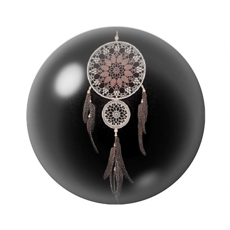 Cabochon en Verre Illustré Attrape-Rêves 12 à 25mm