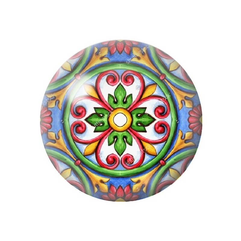 Cabochon en Verre Illustré Motif Fantaisie 12 à 25mm