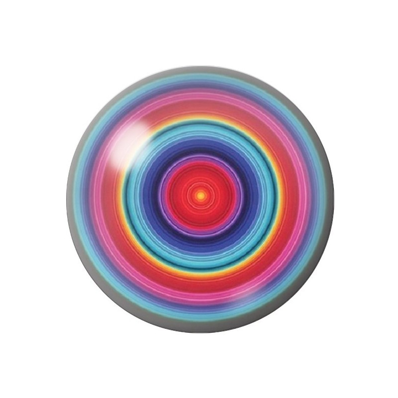 Cabochon en Verre Illustré Motif Fantaisie Tourbillon 12 à 25mm