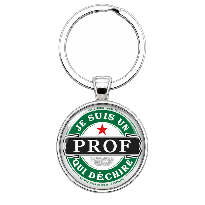 Porte-Clé Fait Main Je Suis un Prof qui Déchire 25mm