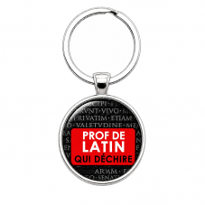 Porte-Clé Fait Main Prof de Latin qui Déchire 25mm pour la Création de Bijoux Fantaisie - DIY
