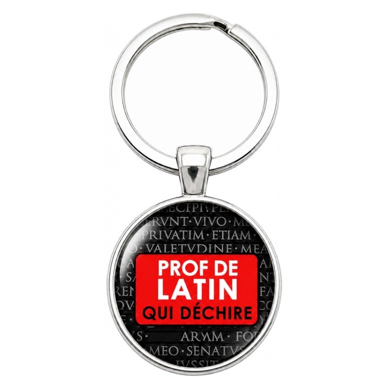 Porte-Clé Fait Main Prof de Latin qui Déchire 25mm