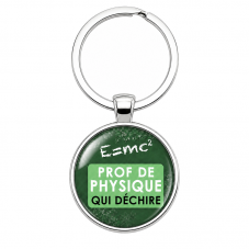 Porte-Clé Fait Main Prof de Physique qui Déchire 25mm pour la Création de Bijoux Fantaisie - DIY