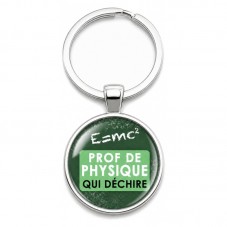 Porte-Clé Fait Main Prof de Physique qui Déchire 25mm pour la Création de Bijoux Fantaisie - DIY