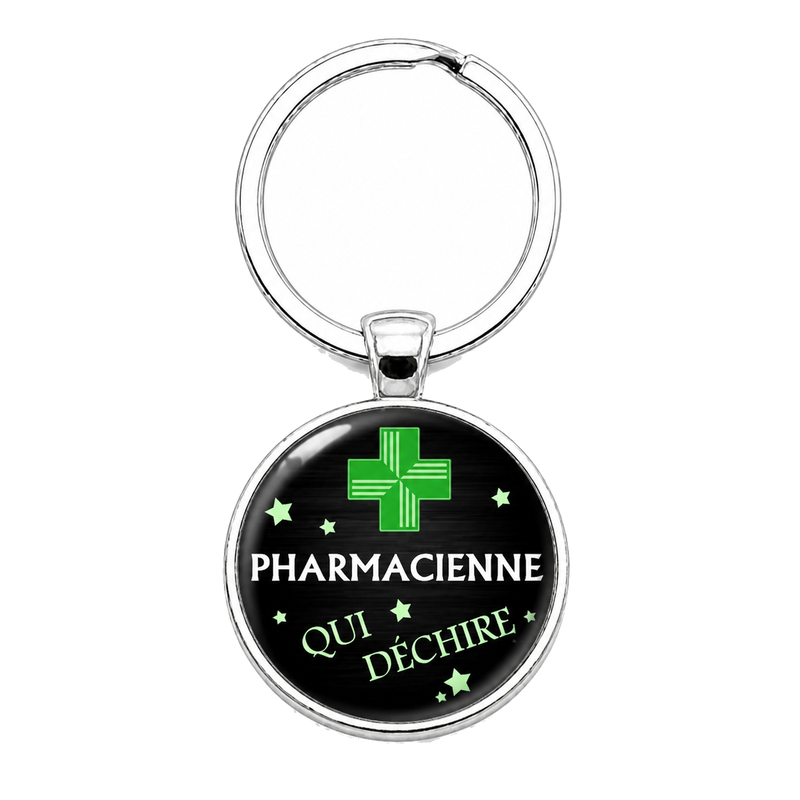 Porte-clé "Pharmacienne qui Déchire" Cadeau Original Humour Anniversaire Noël