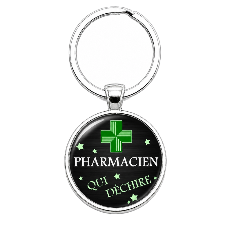Porte-clé "Pharmacien qui Déchire" Cadeau Original Humour Anniversaire Noël