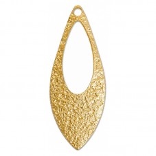 20 Breloques Goutte d'Eau Ajourée Métal Doré 19x7mm pour la Création de Bijoux Fantaisie - DIY