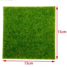 Carré de Pelouse Miniature en Herbe Synthétique 15x15cm