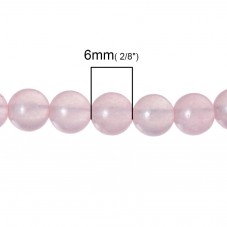 10 Perles Pierre Naturelle Agate Teintée Rose, Mauve, Violet ou Rouge 6mm au Choix