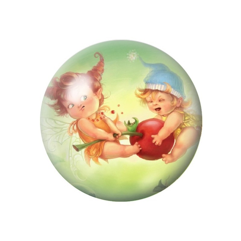Cabochon en Verre Illustré Enfants  Fées 12 à 25mm