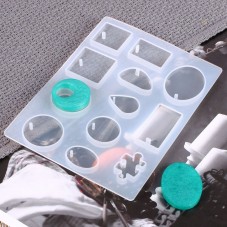 Moule en Silicone 12 Pendentifs pour Création en Résine Fimo