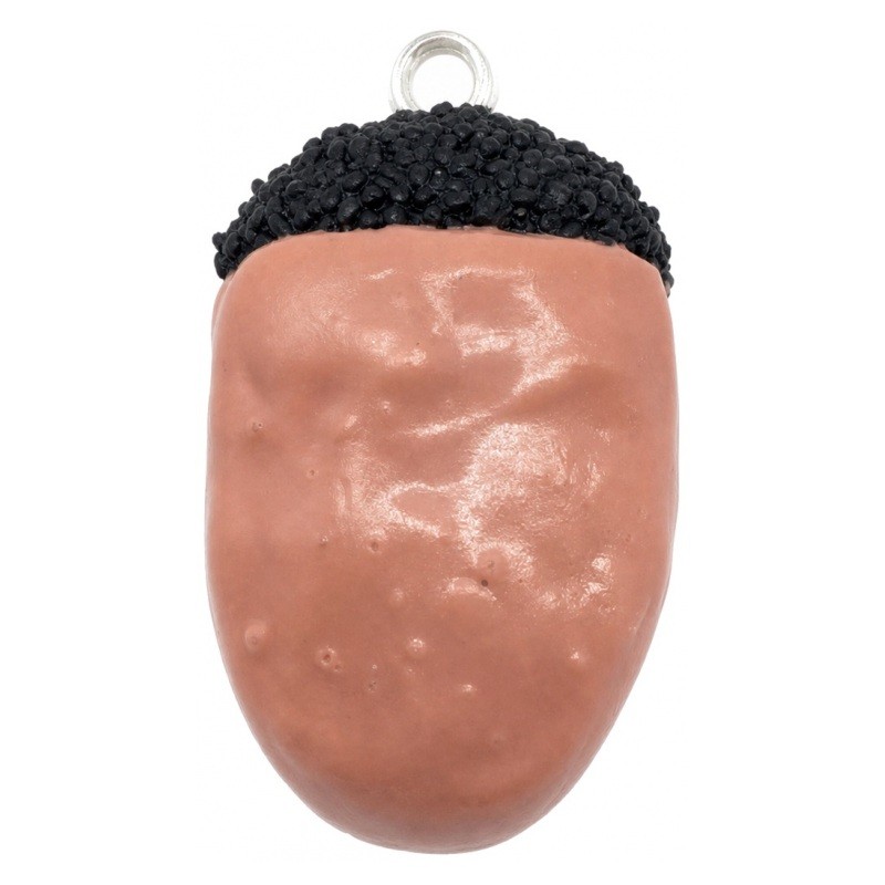 2 Breloques Patisserie Gland en Pâte Polymère Fimo 23x14mm