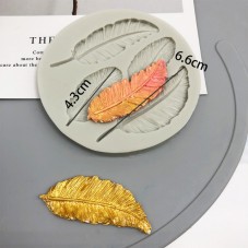 Moule en Silicone Plumes Fimo Résine Gâteau