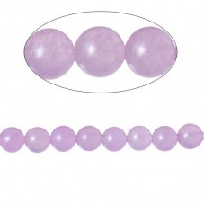 10 Perles Pierre Naturelle Agate Teintée Rose, Mauve, Violet ou Rouge 6mm au Choix