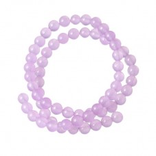 10 Perles Pierre Naturelle Agate Teintée Rose, Mauve, Violet ou Rouge 6mm au Choix