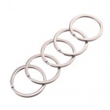2 Anneaux Porte-Clés Argentés 30mm