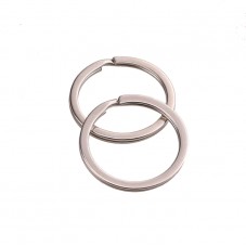 2 Anneaux Porte-Clés Argentés 30mm
