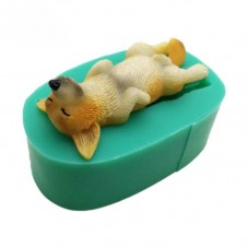 Moule en Silicone Chien Allongé sur le Dos 5,1x2,3cm Résine Fimo Gâteau