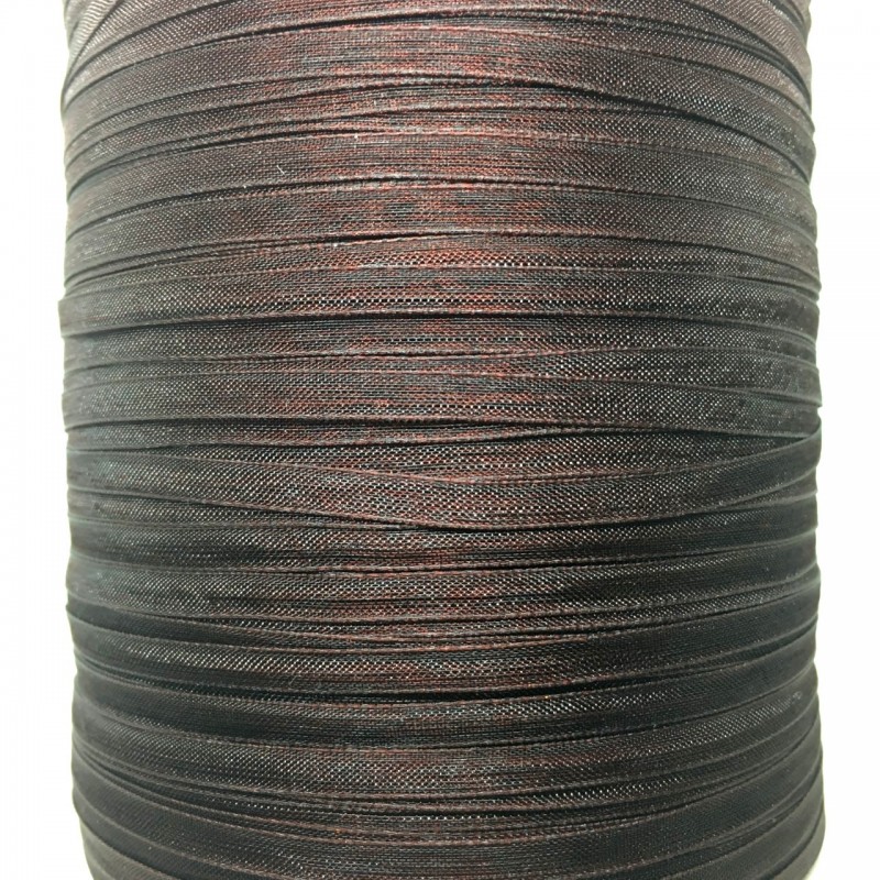 2 Mètres de Ruban d'Organza Chocolat 3mm