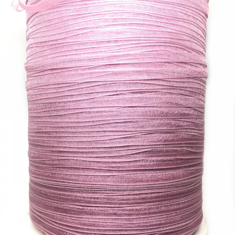 6 Mètres de Ruban d'Organza Mauve 3mm