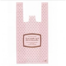 10 Sacs Plastique "Ce qui compte c'est le désir transmettre" 28x15mm