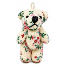 Breloque Mini Nounours en Tissu 4cm pour la Création de Bijoux Fantaisie - DIY