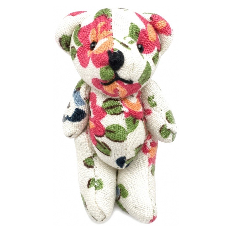 Breloque Mini Nounours en Tissu 4cm
