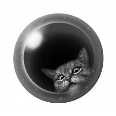 Cabochon en Verre Illustré Chat Etoiles 12 à 25mm pour la Création de Bijoux Fantaisie - DIY
