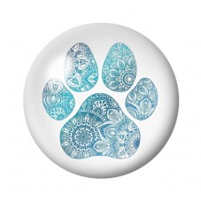 Cabochon en Verre Illustré Patte Chat 12 à 25mm pour la Création de Bijoux Fantaisie - DIY