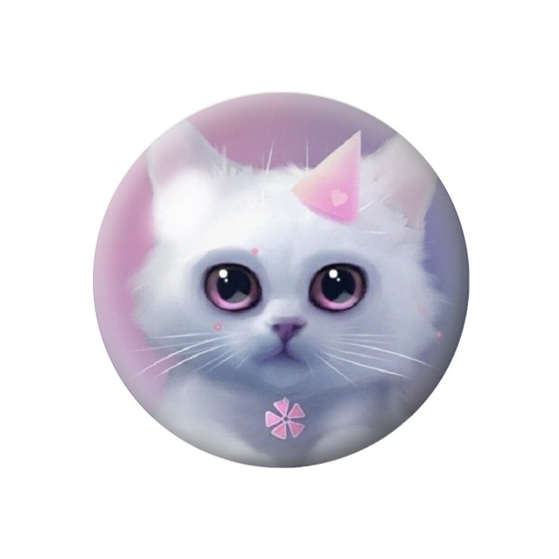 Cabochon en Verre Illustré Chat Fête 12 à 25mm