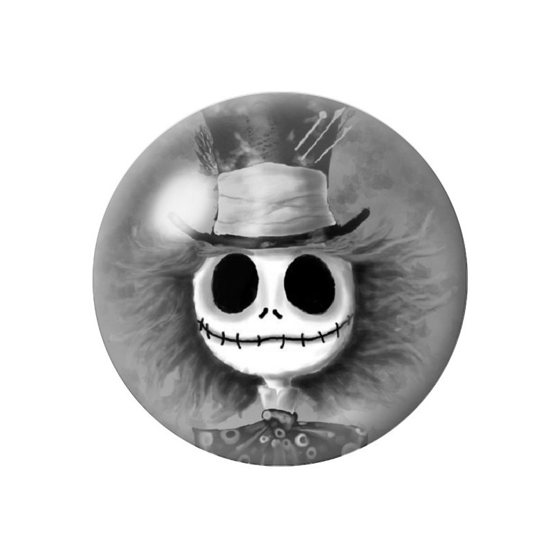 Cabochon en Verre Illustré Chapelier Fou Alice au Pays des Merveilles 12 à 25mm