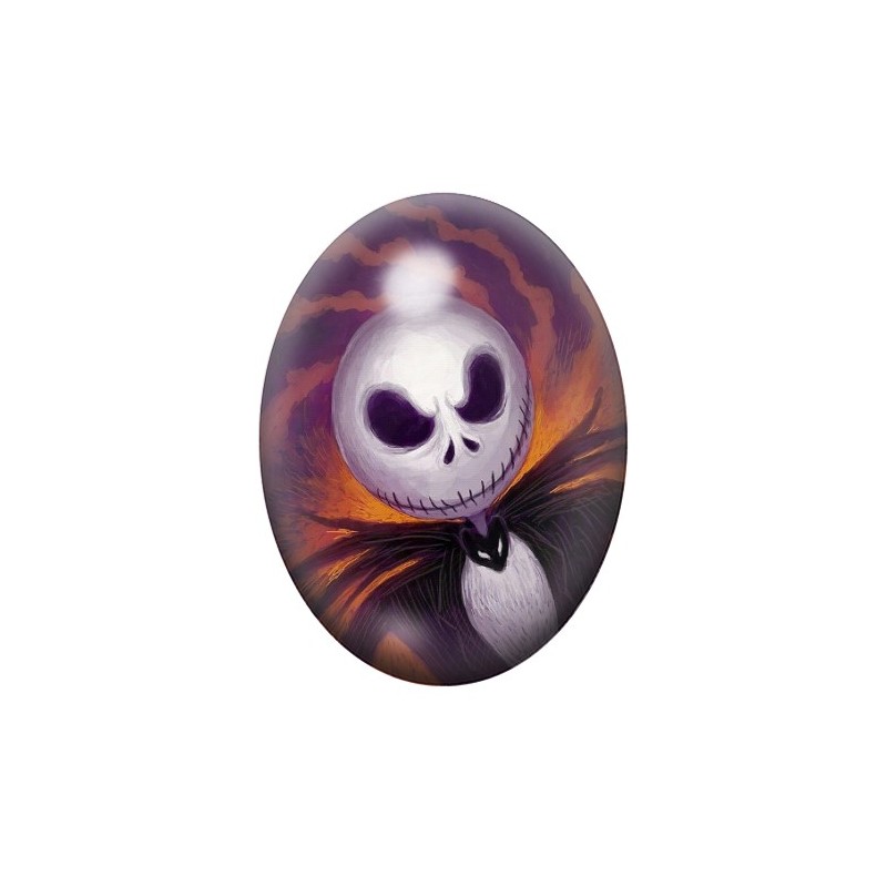 Cabochon en Verre Illustré Jack Gothique 13x18, 18x25 ou 30x40mm