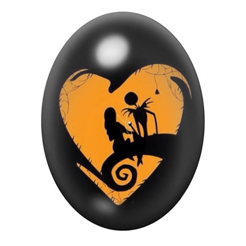 Cabochon en Verre Illustré Jack Gothique 13x18, 18x25 ou 30x40mm
