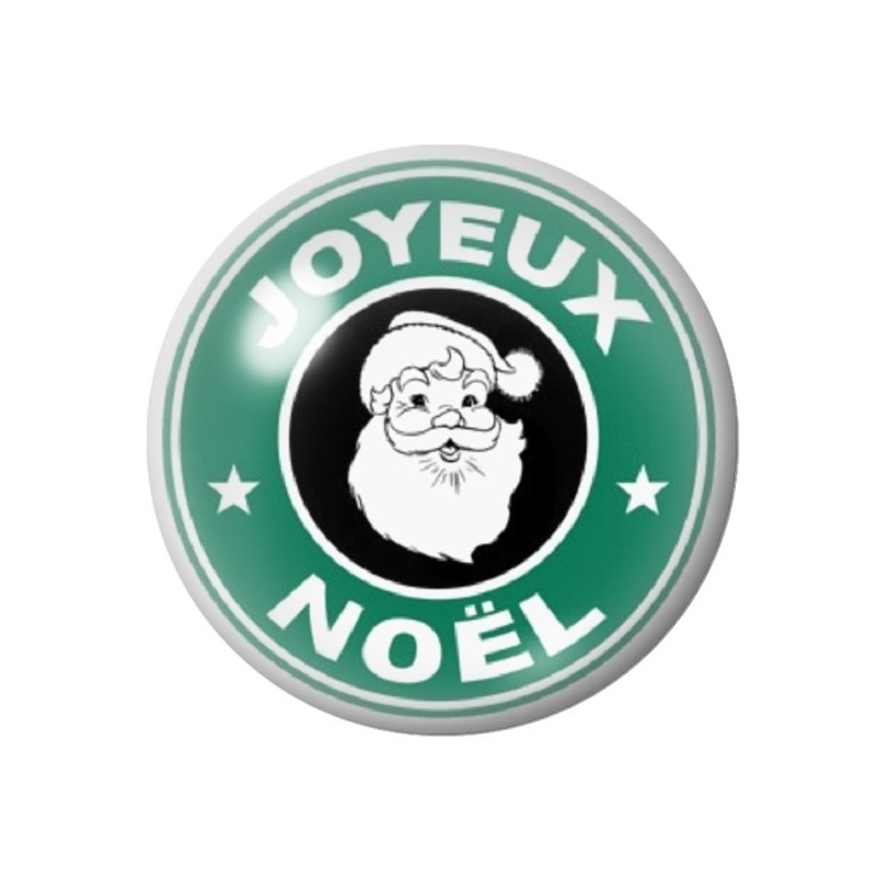 Cabochon en Verre Illustré "Joyeux Noël" 12 à 25mm
