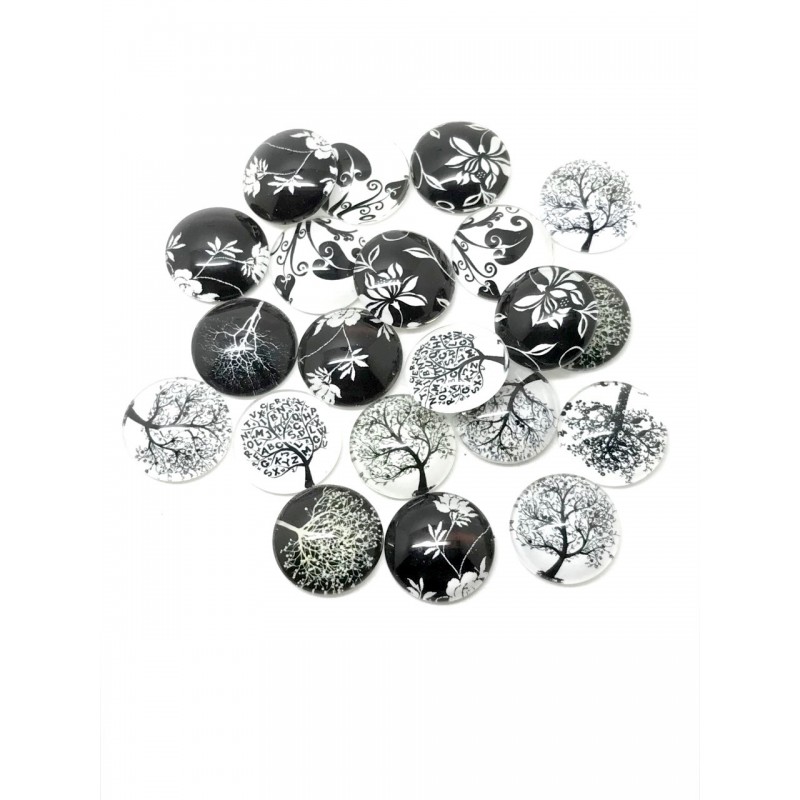 Lot De 200 Cabochons En Verre Vintage Facettés à Fond Plat - Transparents, Pour Bijoux Ou DIY